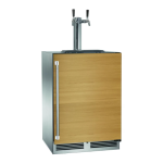 Perlick 24-Inch Signature Series Marine & Coastal Series Stainless Steel Panel Ready Dual Tap Outdoor Beverage Dispenser W/ Door Lock - Right Hinge - HP24TM-4-2RL-2 - Image 2