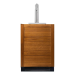 True 24 Inch Left Hinge Outdoor Single Tap Beverage Dispenser - Overlay Ready - TUR-24BD-L-OP-C