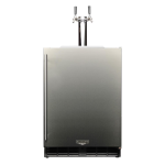 Kalamazoo Signature 24 Inch Refrigerated Keg Tapper - Right Hinge - Lock - 2 Tap - Marine-Grade - K-HP24TO-4-1RL-2-M6