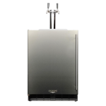 Kalamazoo Signature 24 Inch Refrigerated Keg Tapper - Left Hinge - 2 Tap - Marine-Grade - K-HP24TO-4-1L-2-M6