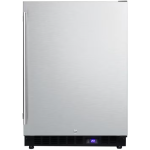 Summit 24-Inch 3.72 Cu. Ft. Outdoor Rated Compact Freezer - Stainless Steel / Black Cabinet - SPFF51OS