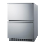 Summit 24-Inch 3.7 Cu. Ft. 2-Drawer All-Freezer, ADA Compliant - Custom Panel - ADFD243CSS - Image 8
