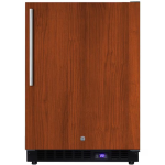 Summit 24-Inch 4.72 Cu. Ft. Outdoor Rated Compact Freezer - Custom Panel / Black Cabinet - SPFF51OSIF