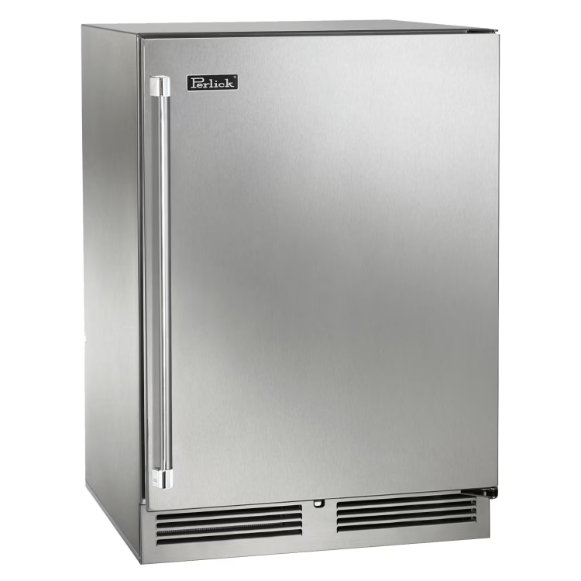 duttpack-41114 Perlick 24-Inch Signature Series Stainless Steel Outdoor Freezer w/ Door Lock - Right Hinged - HP24FO-4-1RL - Image 1