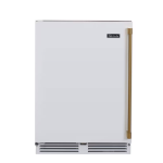 Perlick 24 Inch 5.2 Cu. Ft. Signature Series Marine & Coastal Series Stainless Steel Outdoor Freezer w/ Factory Installed Matte White Solid Door - Left Hinge
