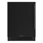 True 24 Inch 4.2 Cu. Ft. Left Hinge Outdoor Freezer - Matte Black w/ Pewter Handles - TUF-24-L-OP-C~DSK-027-H05