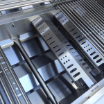 Mont Alpi Deluxe Series 9 Ft Propane Outdoor Kitchen Island w/ Side Burner & Refrigerator - Image 11