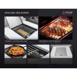 Mont Alpi Deluxe Series 8 Ft Propane Outdoor Kitchen Island w/ Side Burner - MAi805-D - Image 22