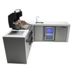 Mont Alpi Deluxe Series 10.5 Ft L-Shaped Propane Outdoor Kitchen Island w/ Side Burner & Beverage Center- MAi400-D90BEV - Image 4