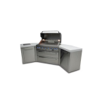 Mont Alpi Original Series 10 Ft U-Shaped Propane Outdoor Kitchen Island w/ Side Burner- MAi805-45 - Image 3