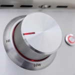 BBQGuys Signature 10 Ft Outdoor Kitchen Island w/ 40-in Blaze LTE+ Propane Grill, Sink & Double Trash Bin | Toffee w/ Nero Mist Granite - Image 6