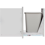 BBQGuys Signature 6 Ft Outdoor Kitchen Island w/ 32 Inch Natural Gas Blaze LBM Grill & Narrow Trash Bin | Gold Rush w/ Black Granite - Image 9