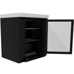Everdure 6 1/2 Ft Outdoor Kitchen Island w/ Marine Grade Aluminum Cabinets  in Black - Image 8