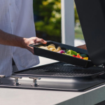 Everdure 6 1/2 Ft Outdoor Kitchen Island w/ Marine Grade Aluminum Cabinets  in Black - Image 11