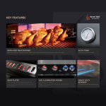 Mont Alpi Deluxe Series 9.5 Ft U-Shaped Natural Gas Outdoor Kitchen Island w/ Side Burner & Fridge (Ships Propane w/ Conversion Kit) - Image 15