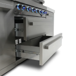 Mont Alpi Original Series 8 Ft L-Shaped Propane Outdoor Kitchen Island w/ Side Burner, Beverage Center, & Kegerator - MAi805-90KEGBEV - Image 4