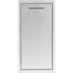 BBQGuys Signature 12 Ft Outdoor Kitchen Island w/ 40 Inch Natural Gas Blaze LTE PRO Grill & Griddle, Beverage Center & Narrow Trash Bin | Asphalt Gray w/ White Granite - Image 4