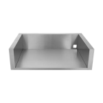 BBQGuys Signature 10 Ft Outdoor Kitchen Island w/ 40 Inch Natural Gas Blaze LTE+ Grill , Sink & Double Trash Bin | Alaska Gray w/ Black Granite - Image 7