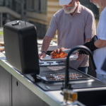 Everdure 6 Ft Outdoor Kitchen Island w/ Marine Grade Aluminum Cabinets in Black - Image 7