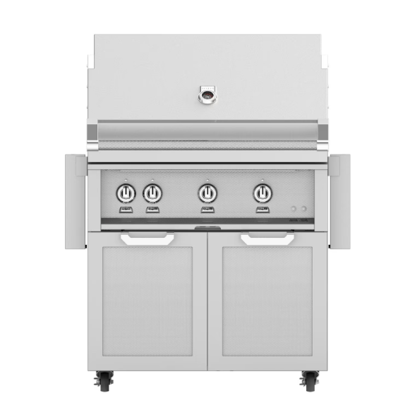 duttpack-4222 Hestan 36-Inch Propane Gas Grill W/ Rotisserie On Double Door Tower Cart - Steeletto - GABR36-LP - Image 1