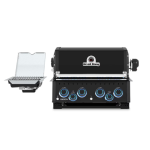 Broil King Baron 490 IR Shadow 28-in 4 Burner Built-In Natural Gas Grill w/ Infrared Side Burner - Black - 875647