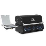 Broil King Baron 590 IR Shadow 32-in 5 Burner Built-In Natural Gas Grill w/ Infrared Side Burner & Rear Rotisserie Burner - Black - 876647 - Image 3