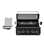 Broil King Baron 590 IR Shadow 32-in 5 Burner Built-In Natural Gas Grill w/ Infrared Side Burner & Rear Rotisserie Burner - Black - 876647 - Image 4