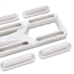 BBQGuys Signature 8ft Luxury Outdoor Kitchen w/ Lynx Professional 36-Inch Propane Grill & Power Burner - Alaska Gray Stone w/ Black Polished Granite - Image 11