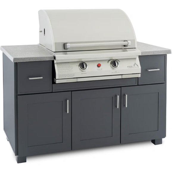 duttpack-42738 PGS 57 Inch Modano BBQ Island With Commercial T-Series 30 Inch Electric Grill w/ Timer - 57 MOD - Image 1