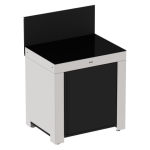 ENO 3 Burner Propane Plancha L Shaped Outdoor Kitchen Island with Sink, Storage Shelves, Drawer, and Cleaning Kit - Image 6