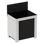 ENO 3 Burner Propane  Plancha Straight Outdoor Kitchen Island with Sink, Storage Shelves, Drawer, and Cleaning Kit - Image 6