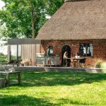 Burnout BBQ Modular Outdoor Kitchen Island w/ Flammkraft Model D Built-In Grill, Triple Drawers, Propane Pullout, and Pullout Waste Bins - Smoke - Image 5