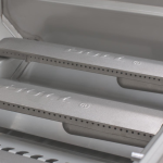 Bull Charleston DuraBull 10 Ft Outdoor Kitchen Island w/ Angus 30-in Natural Gas Grill & Refrigerator in Symphony Blue/Galaxy White Granite - Image 7