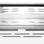 Bull Myrtle Beach DuraBull 8 Ft Outdoor Kitchen Island w/ Angus 30-in Natural Gas Grill, Refrigerator, & Trash Bin in Symphony Blue/Galaxy White Granite - Image 5