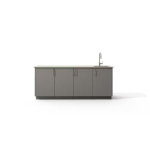 Urban Bonfire Perseid Outdoor Kitchen w/ Danae Dekton Countertop & Clay Finish - B-Perseid Outdoor Kitchen -Danae-Clay