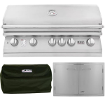 Lion L90000 2-Piece 40-Inch Natural Gas Outdoor Kitchen Package - 90823-2PC