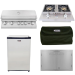 Lion L90000 4-Piece 40-Inch Natural Gas Outdoor Kitchen Package - 90823-4PC