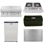 Lion L90000 4-Piece 40-Inch Propane Gas Outdoor Kitchen Package - 90814-4PC