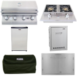 Lion L60000 6-Piece 32-Inch Propane Gas Outdoor Kitchen Package - 65625-6PC
