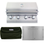 Lion L60000 3-Piece 32-Inch Propane Gas Outdoor Kitchen Package - 65625-3PC