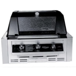 MHP Tri-Burn W3G4DD Built-In Propane Gas Grill With SearMagic Grids