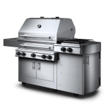 Kalamazoo K750HS Freestanding Hybrid Fire Grill w/ Side Burner - 30 lb Propane Cylinder - K750HS-2-2-NA-LP30-S4 - Image 2