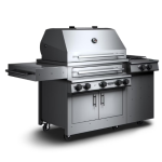 Kalamazoo K750HS Freestanding Hybrid Fire Grill w/ Side Burner - 30 lb Propane Cylinder - K750HS-2-2-NA-LP30-S4 - Image 3
