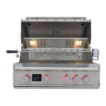 Blaze LTE PRO 32-in 4-Burner Built-In Propane Grill w/ Digital Temperature Screen & Rotisserie - BLZ-4LTEPRO-LP