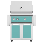 Hestan 30-Inch Propane Gas Grill W/ Rotisserie On Double Door Tower Cart - Bora Bora - GABR30-LP-TQ