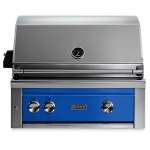Lynx Professional 30 Inch Built-In All Infrared Trident Propane Grill w/ Rotisserie in Pacific Blue - L30ATR-PBLP
