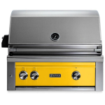 Lynx Professional 30 Inch Built-In Propane Grill w/ Rotisserie in California Poppy - L30R-3-CALP