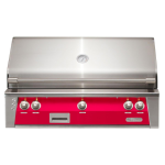 Alfresco ALXE 42-Inch Built-In Propane Grill With Sear Zone And Rotisserie in Raspberry Red - ALXE-42SZ-LP-S3027