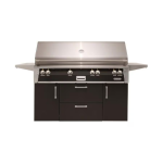 Alfresco ALXE 56-Inch Freestanding Propane All Grill With Sear Zone And Rotisserie in Jet Black Matte - ALXE-56BFGC-LP-SM9005