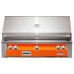Alfresco ALXE 42-Inch Built-In Propane Grill With Rotisserie in Luminous Orange - ALXE-42-LP-S2005